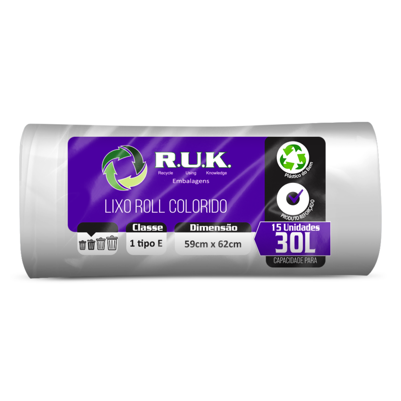 Saco de Lixo (Branco) - 30L