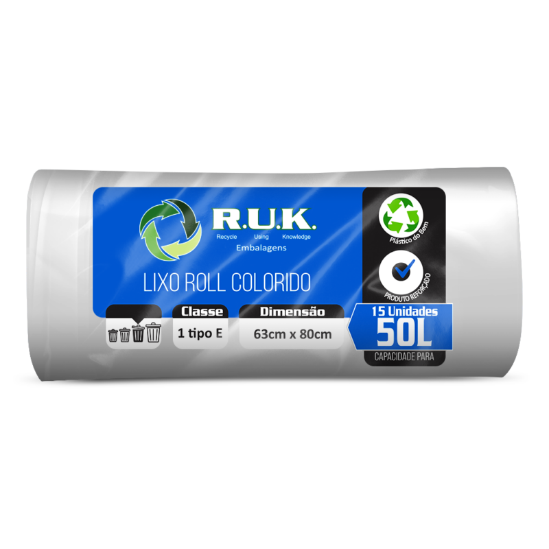 Saco de Lixo (Branco) - 50L